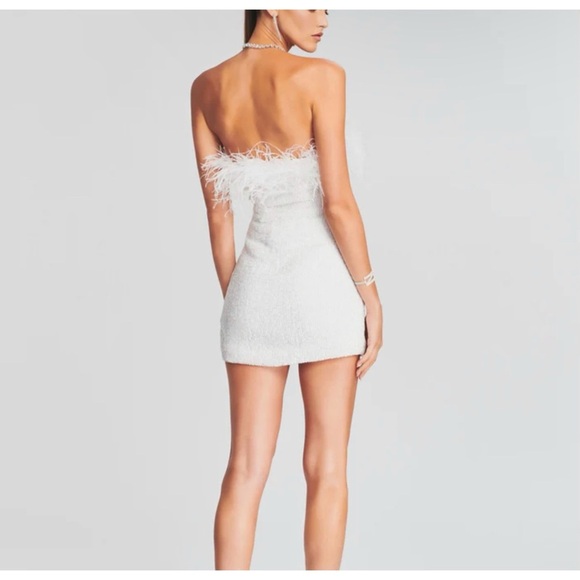 Retrofete feather sequin mini dress NEW - Picture 4 of 7